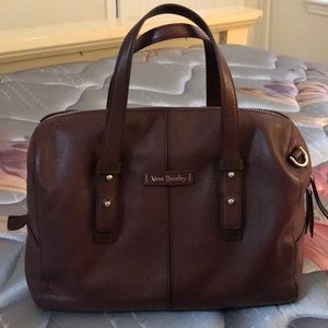 Chocolate vera Bradley leather satchel